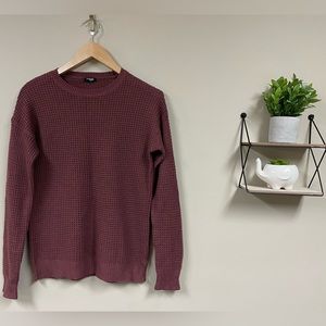 Ardene Basic Collection knitted sweater - Burgundy - Medium